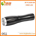 Factory Supply Mini high power Portable Aluminum Zooming Pocket Led Cree 14500 Torch Flashlight With 1*AA or 14500 Battery